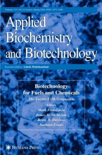 cover of the book Applied Biochemistry And Biotechnology