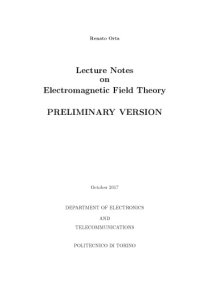 cover of the book Lecture Notes on Electromagnetic Field Theory