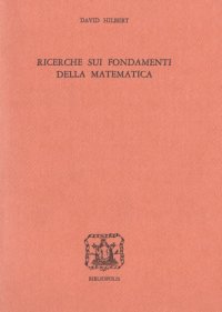 cover of the book Ricerche sui fondamenti della matematica