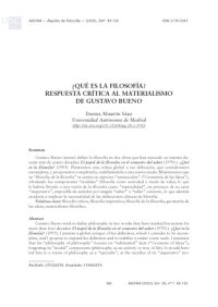 cover of the book ¿Qué es la filosofía? Respuesta crítica al materialismo de Gustavo Bueno