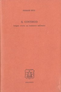 cover of the book Il Continuo. Indagini critiche sui fondamenti dell’Analisi