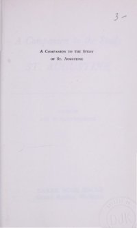 cover of the book A Companion to the Study of St. Augustine