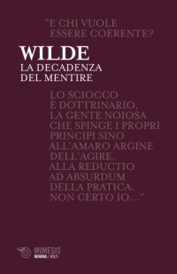 cover of the book La decadenza del mentire