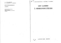 cover of the book Les Lasers a Semiconducteurs