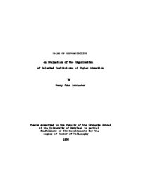 cover of the book Spans of responsibility; an evaluation of the organization of selected institutions of higher education