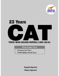 cover of the book 23 Years CAT Topic-wise Solved Papers (1994-2016)