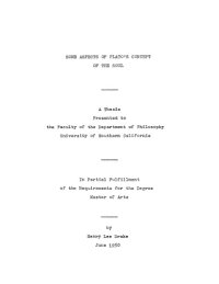 cover of the book [Master's Thesis] Some Aspects of Plato’s Concept of the Soul