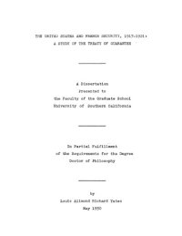 cover of the book The United States and French security 1917-1921: A study of the Treaty of Guarantee