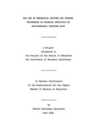 cover of the book The use of mechanical devices and unusual techniques in physical education as supplementary teaching aids