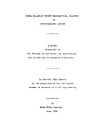 cover of the book Model analysis versus mathematical analysis of non-prismatic arches