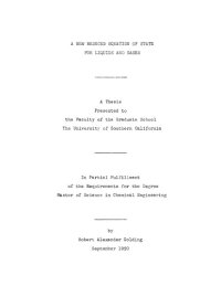 cover of the book A new reduced equation of state for liquids and gases