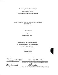 cover of the book MIXING, SETTLING, AND THE HYDRAULICS OF TWO-PHASE LIQUID FLOW