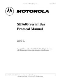 cover of the book SB9600 Serial Bus Protocol Manual