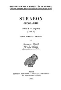 cover of the book Strabon: Géographie. Tome I, 2e partie: Livre II