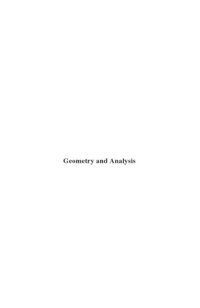 cover of the book Geometry and Analysis