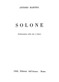 cover of the book Solon: testimonia veterum