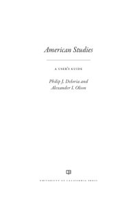 cover of the book American Studies: A User’s Guide