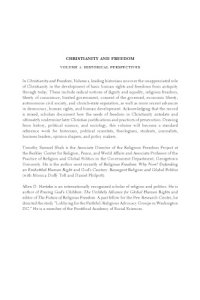 cover of the book Christianity And Freedom: Volume 1, Historical Perspectives