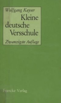 cover of the book Kleine deutsche Versschule