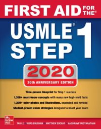 cover of the book First Aid for the USMLE Step 1 2020, 30th Anniversary Edition