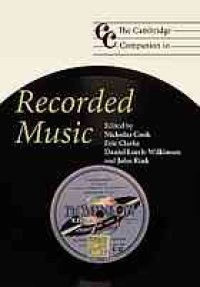 cover of the book The Cambridge companion to recorded music