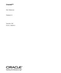 cover of the book Oracle 8 SQL Reference