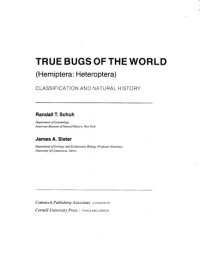 cover of the book TRUE BUGS OF THE WORLD (Hemiptera: Heteroptera)