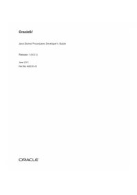 cover of the book Oracle9i Java Stored Procedures Developer[ap]s Guide (Part No. A90210-01) - (release 9.0.1)(en)(128s)