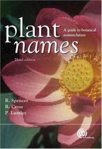 cover of the book Plant names : a guide to botanical nomenclature