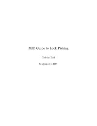 cover of the book MIT Guide To Lock Picking