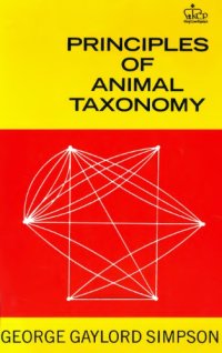 cover of the book Principles of animal taxonomy