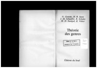 cover of the book Théories des genres