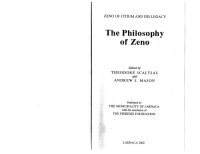 cover of the book The Philosophy of Zeno