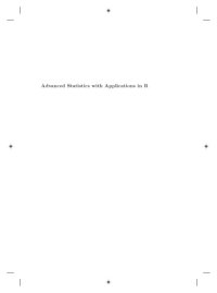 cover of the book Advanced Statistics With Applications In R