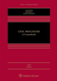 cover of the book Civil Procedure: A Coursebook (Aspen Casebook Series)