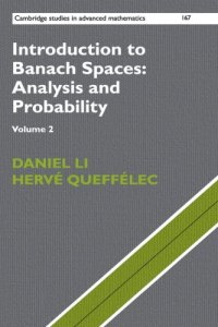 cover of the book Introduction to Banach Spaces: Analysis and Probability