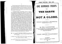 cover of the book One Hundred Proofs that the Earth is not a Globe