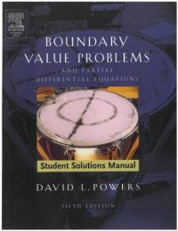 cover of the book Boundary Value Problems and Partial Differential Equations, Student Solutions manual