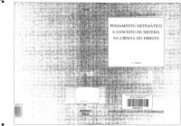 cover of the book Pensamento Sistemático e conceito de Sistema na Ciencia do Direito