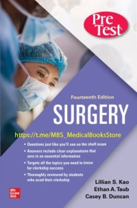 cover of the book Surgery PreTest Self-Assessment and Review, 14E