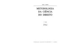 cover of the book Metodologia da Ciencia do Direito