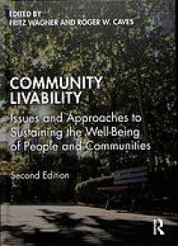 cover of the book Community livability: issues and approaches to sustaining the well-being of people and communities