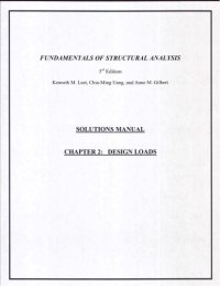 cover of the book Fundamentals of Structural Analysis, Solutions Manual