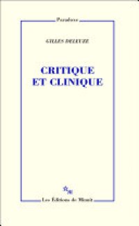 cover of the book Critique et clinique