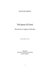 cover of the book Nel paese di Gesù. Ricordi di un viaggio in Palestina