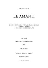 cover of the book Le amanti