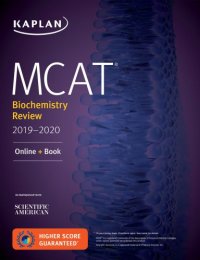 cover of the book Kaplan MCAT Biochemistry Review 2019-2020