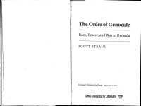 cover of the book The Order of Genocide: Race, Power, and War in Rwanda