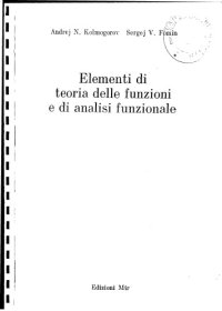 cover of the book Elementi di Teoria delle Funzioni e di Analisi Funzionale