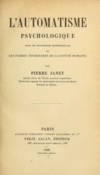 cover of the book L’automatisme psychologique : essai de psychologie expérimentale sur les formes inférieures de l’activité humaine